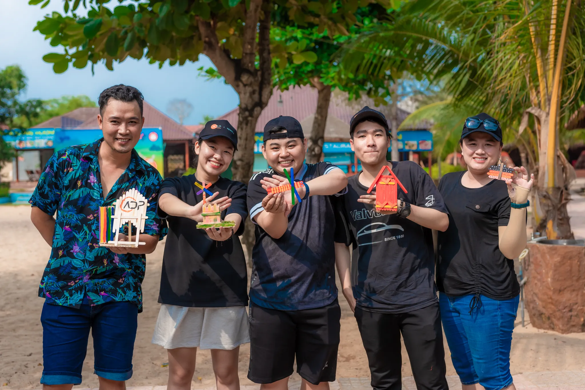 <figcaption>ADP team members were making hand-made toys for orphans during the Charity Trip 2023.</figcaption>